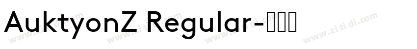 AuktyonZ Regular字体转换